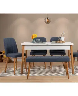 Jedálenský set s rozkladacím stolom a stoličkami (6 kusov) Santiago 1048 - 2 AB