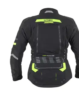 W-TEC Aircross bunda čierna-fluo žltá - 3XL