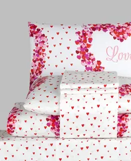 Obliečky bavlnené Deluxe 3D Romance 200x140cm+90x70cm TiaHome