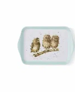 Tácka "You First!" Wrendale Designs - sovy