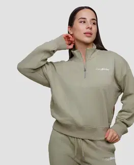 GymBeam Dámska mikina 1/2 Zip Agile Sage  XLXL