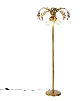 Inteligentná stojaca lampa zlatá 156 cm vrátane 2 Wifi G95 - Botanica