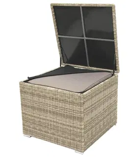 DEOKORK Box na podušky SEVILLA 82 x 82 cm (béžová)