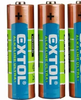 EXTOL ENERGY Batéria alkalická 4ks, 1,5V, typ AA