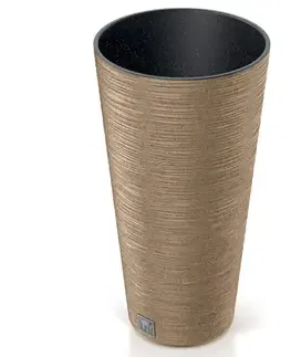 Kvetináč Furu okrúhly Slim eco Wood 250 – natura eco