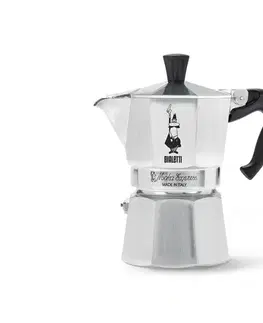 Kávovar na moka kávu Bialetti Moka Express, 130 ml, strieborný