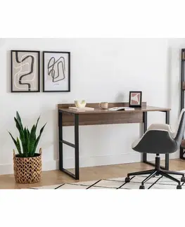 Pracovný stôl Rana Walnut and Black