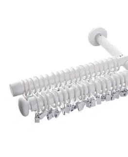 Dekoria Dvojitá garniža Modern white matt 160 cm, 160cm