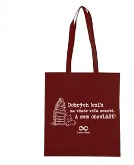 Bordová taška Knihožrút dobrých kníh...