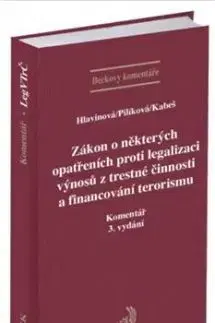 Zákon o některých opatřeních proti legalizaci výnosů z trestné činnosti a financování terorismu (Kom - Markéta Hlavinová, Jaroslava Pilíková, Viktor Kabeš