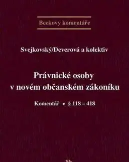 Právnické osoby v novém občanském zákoníku. Komentář
