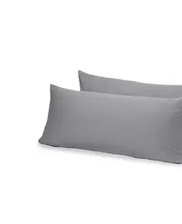 Džersejové obliečky na vankúš, 2 ks, sivé