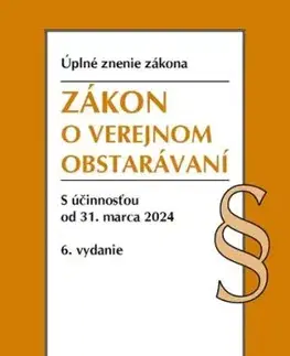 Zákon o verejnom obstarávaní Úzz, 6. vydanie, 4/2024