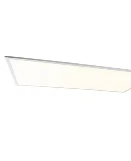 Oceľové stropné svietidlo 120 cm vrátane LED s diaľkovým ovládaním - Liv