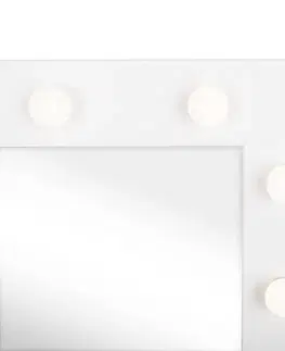 KONDELA Ledio toaletný stolík biela
