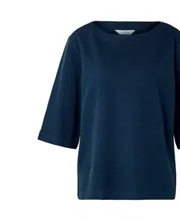 Tričko so štruktúrou, tmavomodré