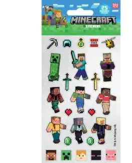 Minecraft samolepky trblietavé