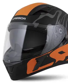 Cassida Orbit Multivers čierna matná/oranžová/šedá/biela XL (61-62)
