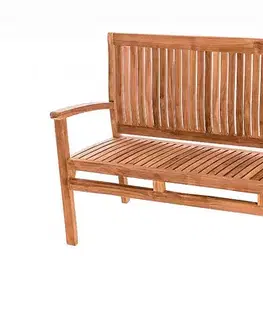 DEOKORK Záhradná teaková lavica HARMONY 150 cm