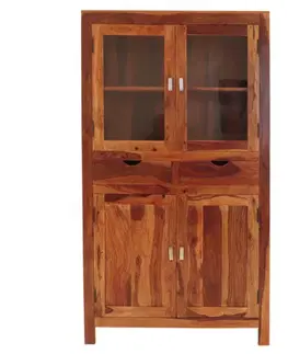 Vitrína Amba 100x180x45 z indického masívu palisander