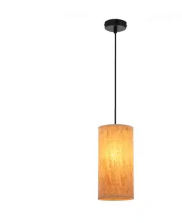 Závesná lampa Aragona 1x60 e27 korkové tienidlo