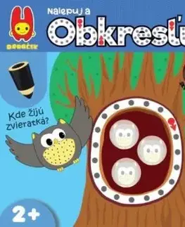 Kde žijú zvieratká - nalepuj a obkresľuj