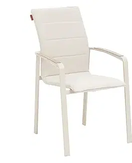 Hliníkové kreslo CAPRI (ivory)