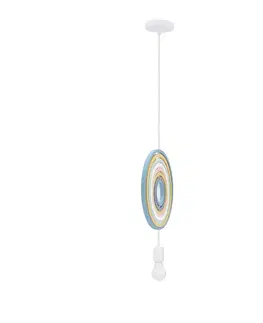Závesná lampa Hoops 8 1x20W E27 iq detská mix farieb