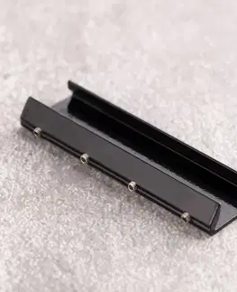 Dekoria Spojka pre hliníkovú lištu TS 1ks čierná, 8,5 x 1 x 2,1 cm