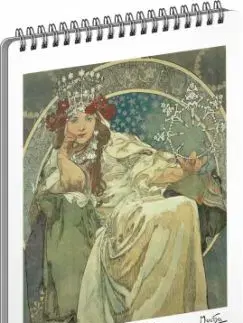 Špirálový zošit Alphonse Mucha: Primose, 60 strán