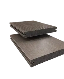 DECEUNINCK Terasová doska Deceuninck TWINSON Majestic Massive PRE plné 9369, Dub rustikálny 519 20 x 140 x 4000 mm