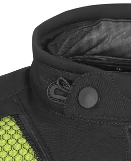 W-TEC Aircross bunda čierna-fluo žltá - 3XL