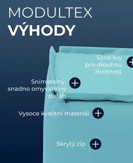 DEOKORK Záhradný detský textilný stolík/taburet MODULTEX KIDS (svetlo modrá) bez náplne