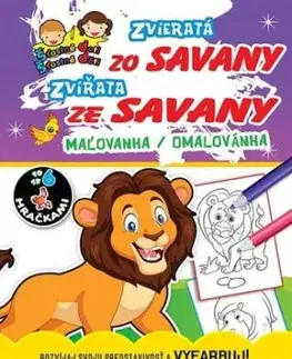 Zvieratá zo Savany / Zvířata ze Savany - Maľovanka / Omalovánka