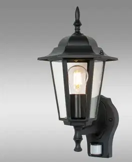 Nástenná lampa ARRAIA 6558 čierna SENSOR KG1