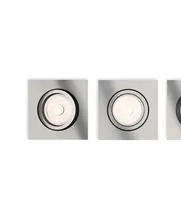 Philips - Sada 3x stmievateľných LED RGBW podhľadových svietidiel DONEGAL, 3x GU10/4,8W/230V + DO P1944+3xAI2363