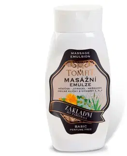 Tomfit Masážna emulzia základná bez parfumu 250 ml