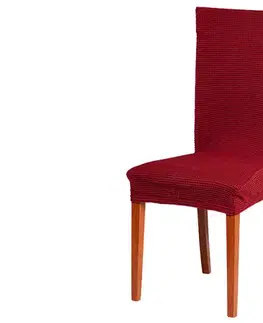 Poťah na stoličku elastický MENČESTER vínový TiaHome