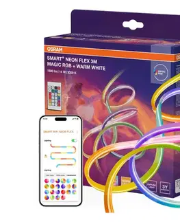 Osram - RGBW stmievateľný vonkajší SMART+ MAGIC LED pás 3 m, 14 W, 230 V, Wi‑Fi + diaľkové ovládanie 4099854475313