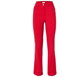 Bengalínové nohavice Bootcut, červené