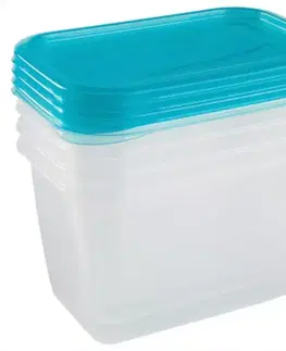Sada dóz na potraviny - obdĺžnik 4x0,75l