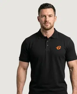 Gymbeam Tričko Polo Black  XXXL
