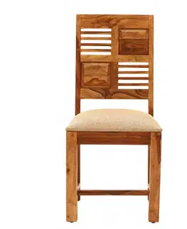 Stolička čalúnená Tara z indického masívu palisander