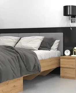 MELWIN M2 nočný stolík, dub Artisan