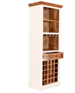 Barová skriňa Agni 70x190x45 indický masív mango