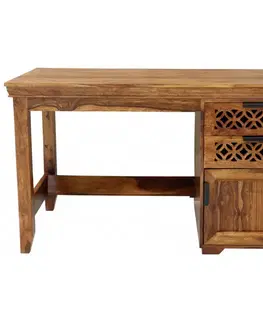 Písací stôl Mira 130x76x70 indický masív palisander