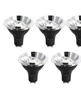 Sada 5 ks GU10 Stmievateľná LED žiarovka 70mm 6.5W 600LM 3000K