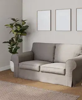 Dekoria Poťah na sedačku Ektorp (rozkladacia, pre 2 osoby) NOVÝ MODEL 2012, grafitová, Poťah na sedačku Ektorp rozkladacia pre 2 osoby NOVÝ MODEL, Edinburg, 115-77