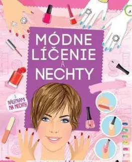 Módne líčenie a nechty (s nálepkami na nechty)