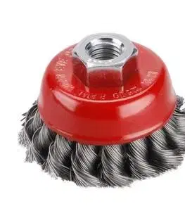EXTOL CRAFT Kartáč hrnčekový M14 vrkočový, oceľový drôt 0,5mm, 80mm
